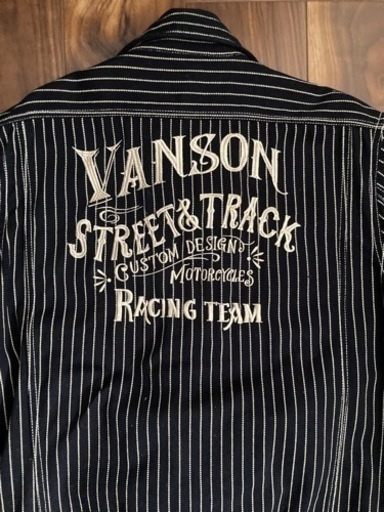 美品 VANSON バンソン  刺繍 つなぎ オールインワン XL