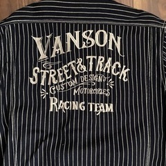 美品 VANSON バンソン  刺繍 つなぎ オールインワン XLの画像