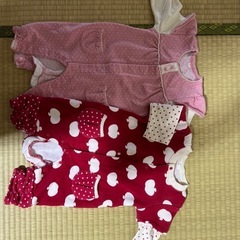 女の子ベビー服とベビーグッズの画像