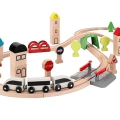 IKEALILLABO列車レール木製鉄道セットの画像