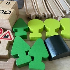 IKEALILLABO列車レール木製鉄道セットの画像