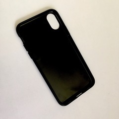 iPhoneX/XS用ソフトケース黒の画像