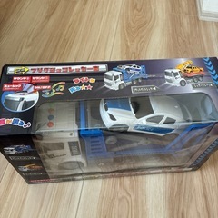 【新品未開封】DX フリクションレッカー車　フラットベットレッカー車の画像