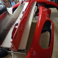 フェラーリ　F360用 モデナ　純正リアバンパー　　ロッソスクーデリア　フェラーリ　F430 フロントバンパー　サイドステップ　360取り付け可能の画像