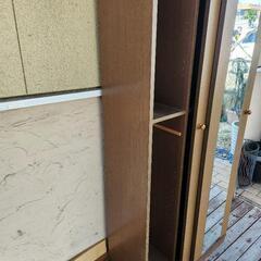 収納棚　玄関収納　鏡付の画像