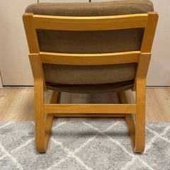 無印 リビングでもダイニングでもつかえるソファチェア・オークの画像