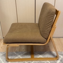 無印 リビングでもダイニングでもつかえるソファチェア・オークの画像