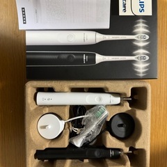 Philips Sonicare Electric Toothbrush, 3100 Series (Lightweight/USB Rechargeable, Set of 2), HX3675/24, White + の画像