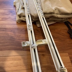 カーテンレール　壁つけ　2連　白の画像