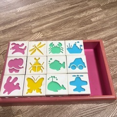 パズル　絵あわせ　積み木　キティーの画像