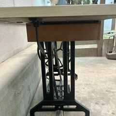 希少！【針動くOK　外観美品 引取限定】職業用足踏みミシン　SINGER シンガー Blue Champion チャンピオン 188u 工業用ミシン 昭和レトロの画像