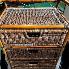 籐家具   3段  の画像