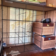 籐籠ラック？の画像