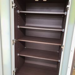 J1087【リユースのサカイ柏店】NITORI　ニトリ　食器棚　RIPE60D-DBR　ダークブラウン　クリーニング済の画像