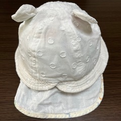 ベビー 帽子 日除付きの画像