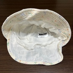 ベビー 帽子 日除付きの画像