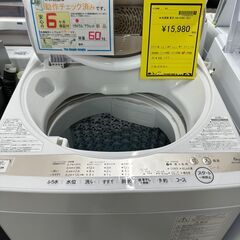 【ジャングルジャングル滋賀草津店】洗濯機　東芝　AW-6GM1　2021　　J-250758の画像