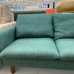 タマリビング　3人掛けソファー　ファブリック　グリーンの画像
