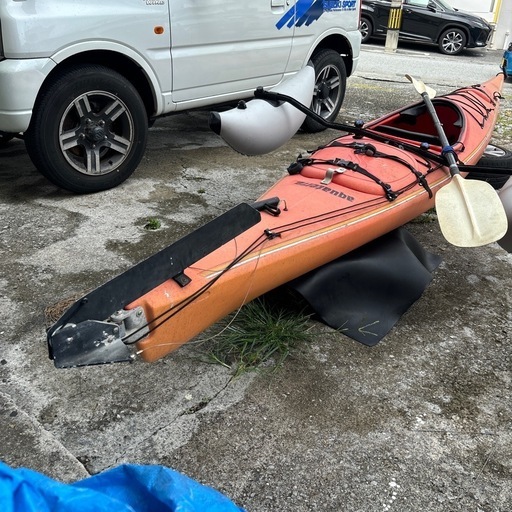 釣カヤック、ボート、サイドフロート付き