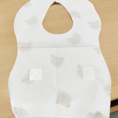 ベビー 紙エプロン 使い捨て 防水 42枚 個包装の画像