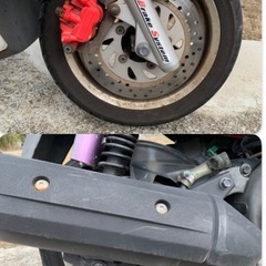 シグナスX125ヤマハ台湾モデルSE44Jスクー ター バイク
整備必要の画像