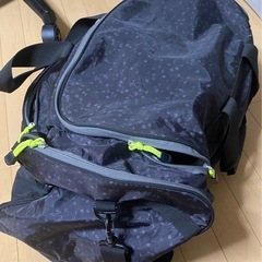 【Adidas ボストンバッグ】大容量 約63×28×30cm ブラック系の画像