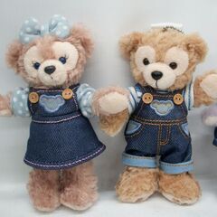 ダッフィー＆シェリーメイ/ジェラトーニ/ステラルー ぬいぐるみバッジ 4体セット 2016 2017 夏　ぬいば ディズニーシー　☆ PayPay(ペイペイ)決済可能 ☆ 札幌市 豊平区 平岸 平岸店の画像