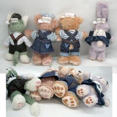 ダッフィー＆シェリーメイ/ジェラトーニ/ステラルー ぬいぐるみバッジ 4体セット 2016 2017 夏　ぬいば ディズニーシー　☆ PayPay(ペイペイ)決済可能 ☆ 札幌市 豊平区 平岸 平岸店の画像