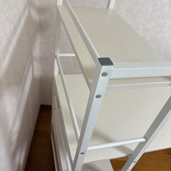 ニトリ　システムデスク　ザック幅120cm ホワイト（受付終了）の画像