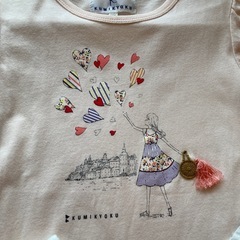120㎝女の子⭐︎組曲⭐︎メゾピアノ綿100%Tシャツ4枚セットの画像