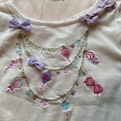 120㎝女の子⭐︎組曲⭐︎メゾピアノ綿100%Tシャツ4枚セットの画像