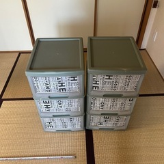 衣装ケース(3段)×2セットの画像