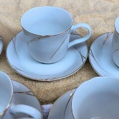 【非対面取引】TAKITOのコーヒーカップ&ソーサー5脚の画像