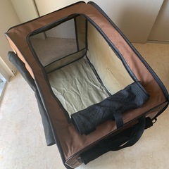 【愛犬と夏のお出かけに！】アイリスオーヤマ 折りたたみソフトケージ M + おまけ付！の画像