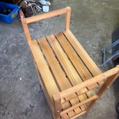 木製3段棚の画像