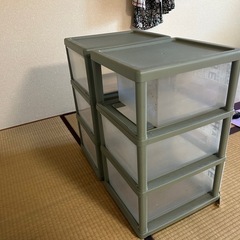 衣装ケース(3段)×2セットの画像