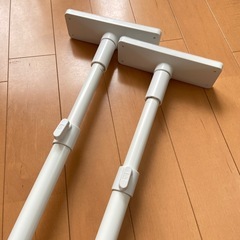 【譲り先確定】家具転倒防止突っ張り棒 地震対策 白 の画像