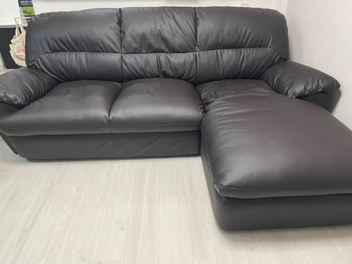 ニトリ　カウチコーナーソファNシールドビット3KD LC　ブラウン　説明書つき