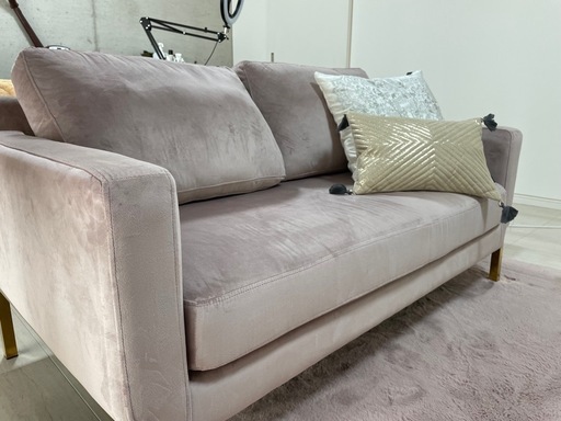 《フランフラン》スプラン2人掛けソファ