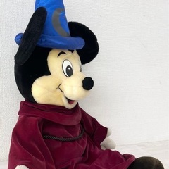 M【中古品】Disney ディズニー ミッキー 大 ぬいぐるみ ファンタジア ミッキー レトロ 希少 レアの画像