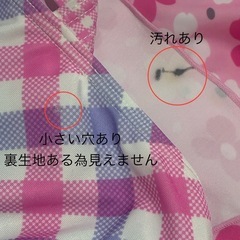 子供　女の子 キッズ  120センチ　水着　1部汚れ穴ありの画像