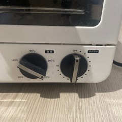 白 ホワイト オーブントースターの画像