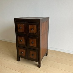 天然木 バリ輸入品 キャビネットの画像