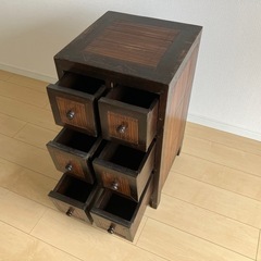 天然木 バリ輸入品 キャビネットの画像