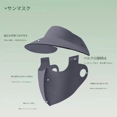 日よけ帽子日焼け防止 フェイスカバー 首ガード メッシュ 通気性の画像