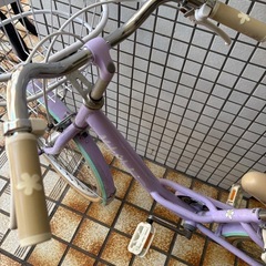 【状態良】【自転車】【子供用】22インチ 紫の画像