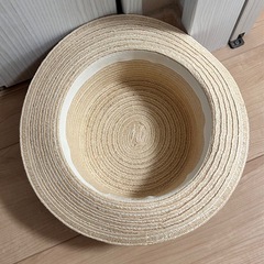 【古いですが未使用美品】ガーリー麦わら帽子の画像