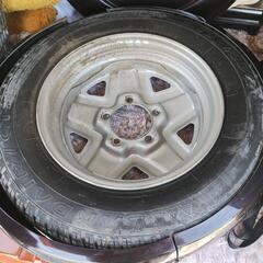 ジムニー　スペアタイヤカバー　タイヤ付き　175/80R16 TEXASの画像
