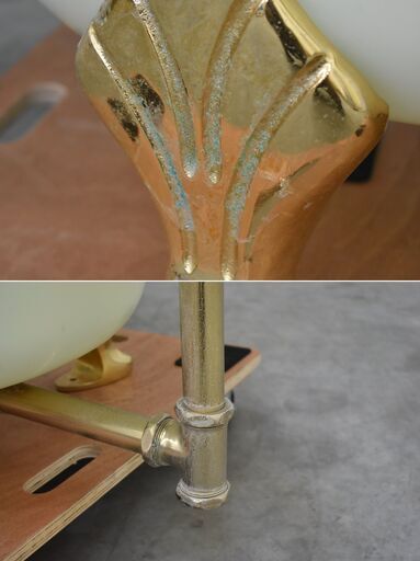 花梨 花台 漆塗 猫足ツカミ平台 花台: 巻き足花台 花梨 巾44cm 漆仕上げ no.8850 / 唐木家具OSAKA