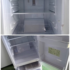 【引取大歓迎】シャープ2ドア冷凍冷蔵庫１３７L2017年製の画像